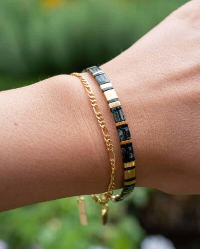 Gouden armband 'Figaro chain'