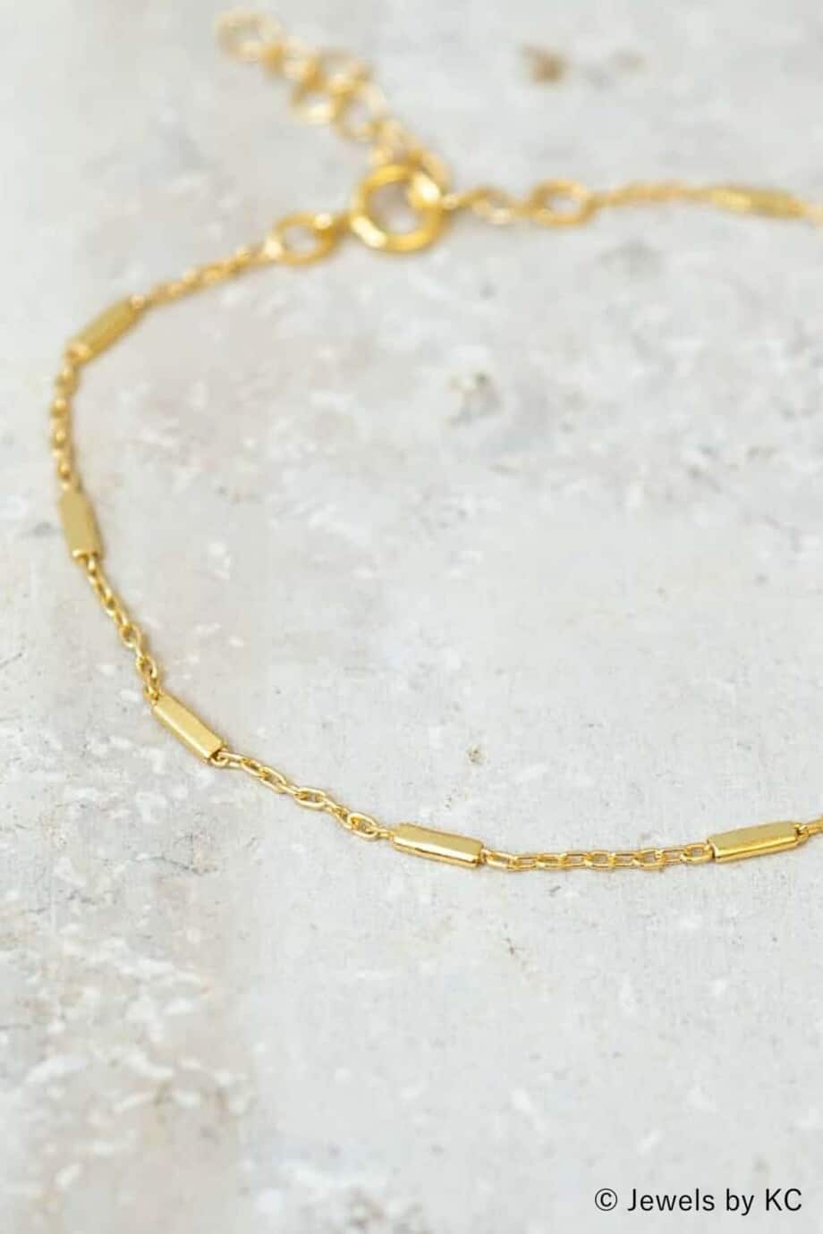 Gouden armband 'Gold bars' van Goud op Zilver