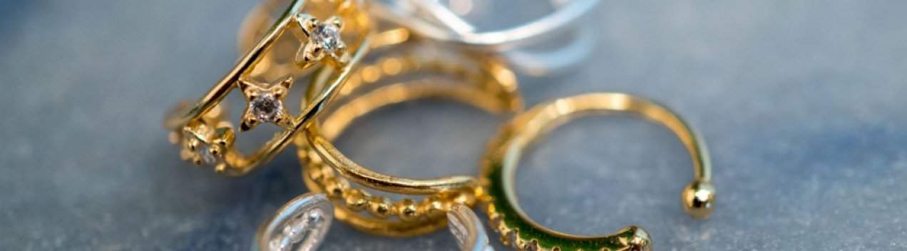 Edelsteen sieraden - Goud op Zilveren ear cuffs - Jewels by KC