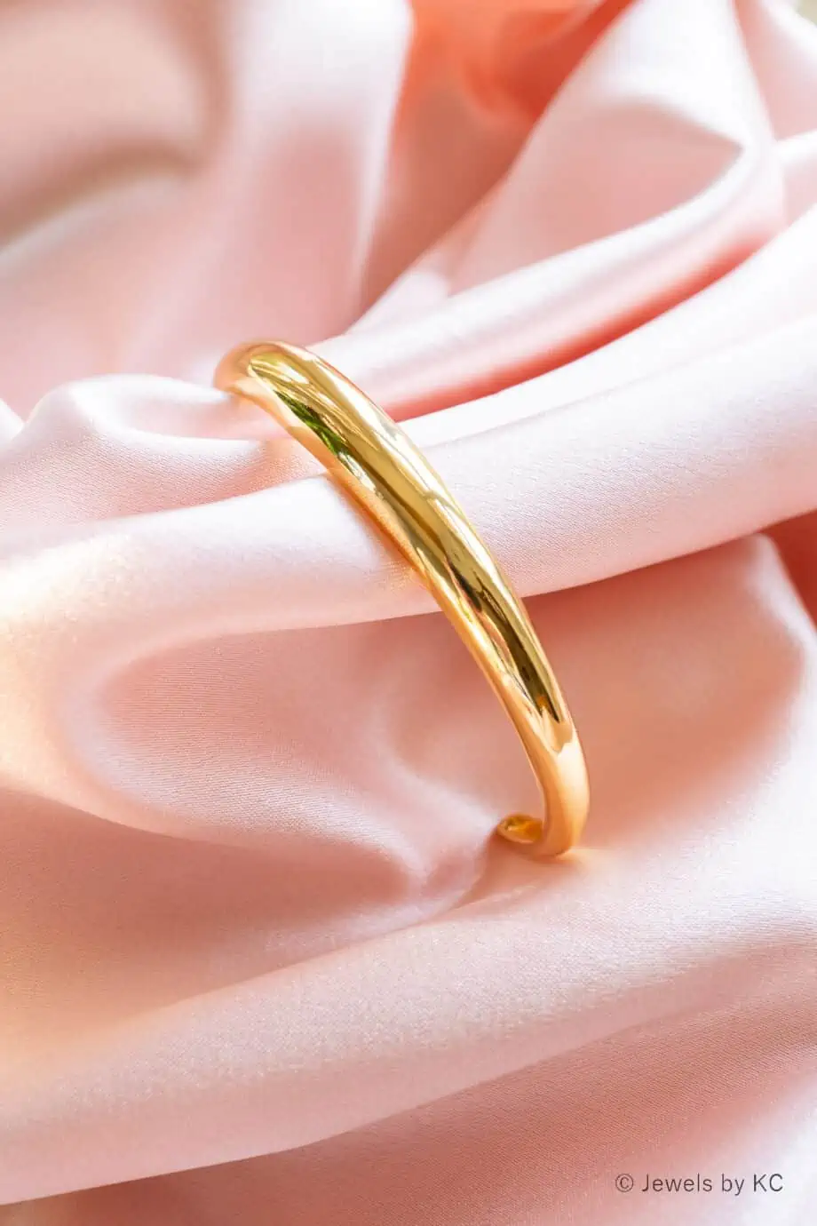 Gouden Cuff Bangle armband Goldplated messing