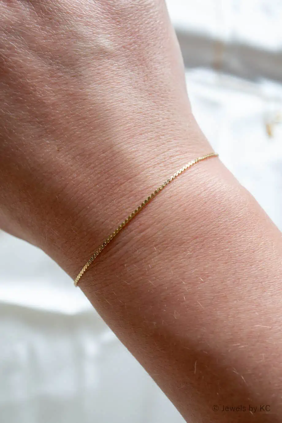 Gouden armbandje dun goud armband subtiel van Gold filled